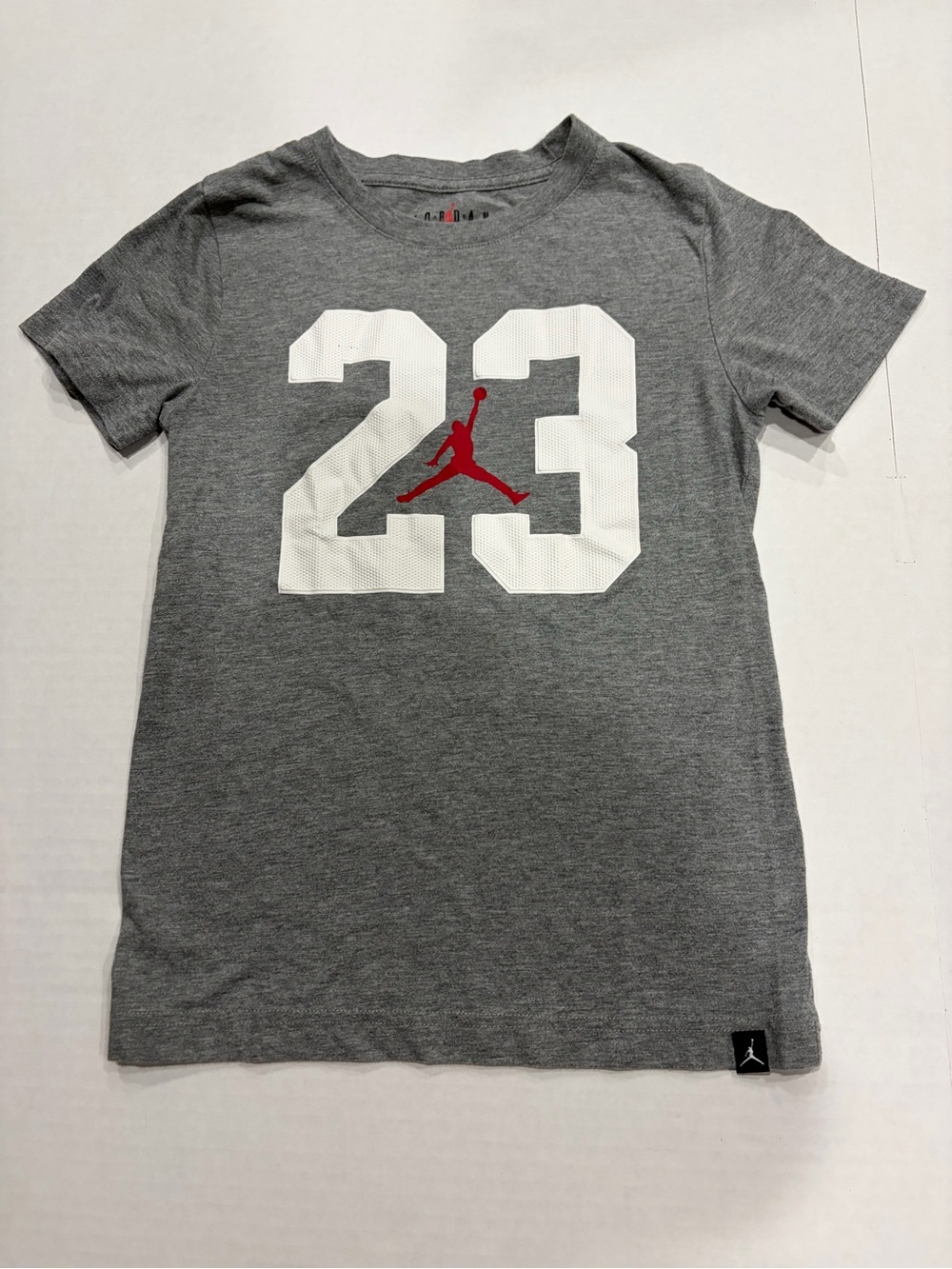 Jordan Boys Gray #23 Jumpman T-Shirt Size S 8-10